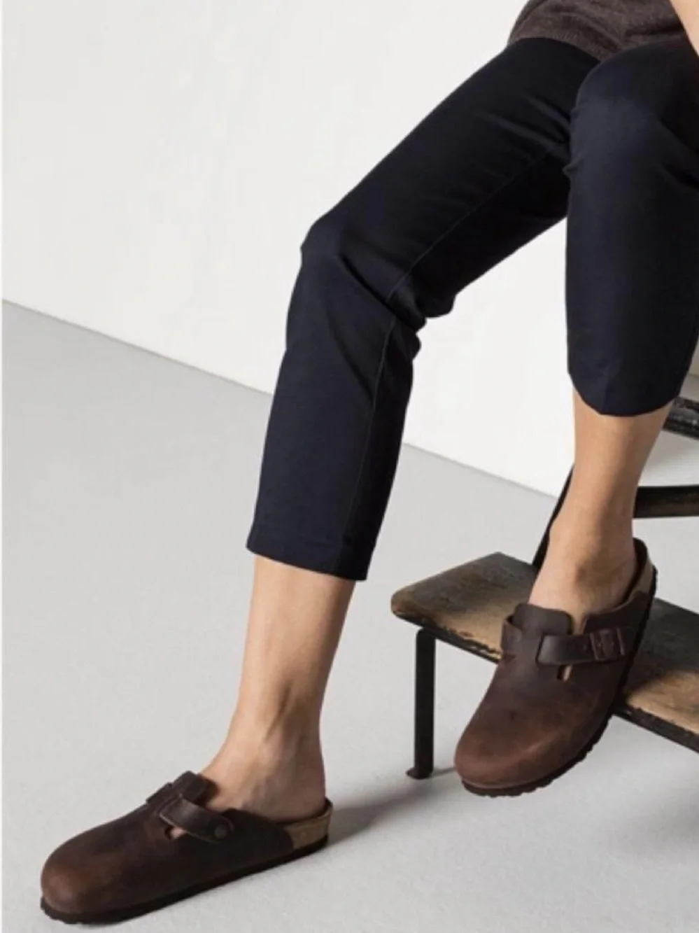 Birkenstock Boston Habana BS Clog Box - Blue and White